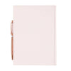Gratitude Journal Notebook with Rose Quartz Crytal Chip Pen